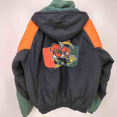 スターター STARTER miami hurricanes 切替 フーデッド中綿ジャケット メンズ JPN:M