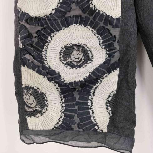 アルベロベロ OLLEBOREBLA オレボレブラ ブタさん バレリーナ ジャガード 異素材切替 イージーパンツ メンズ