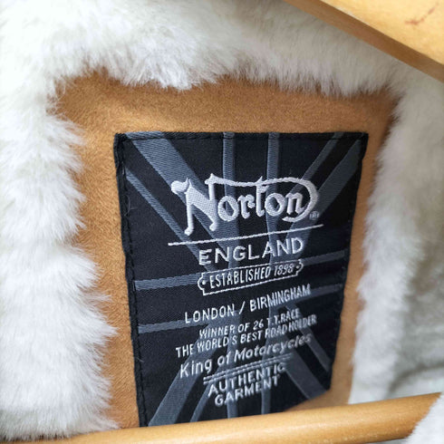 ノートン NORTON 袖エンボスフェイクムートン ジャケット メンズ JPN:S