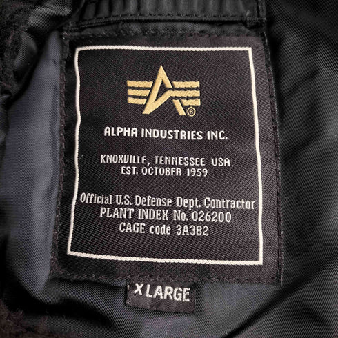 アルファインダストリーズ ALPHA INDUSTRIES N-3B NYLON JACKET メンズ import:XL