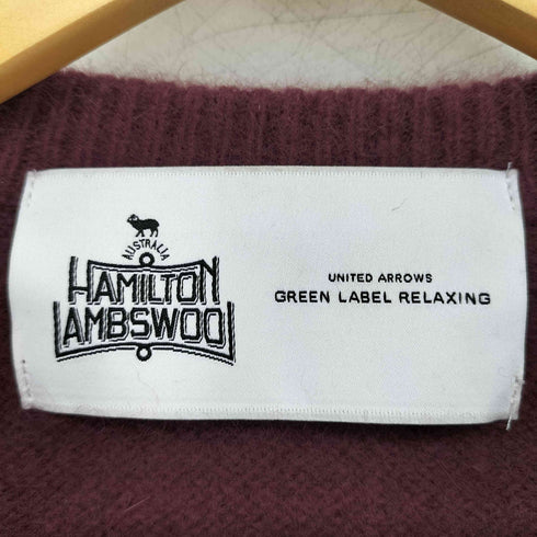 ユナイテッドアローズグリーンレーベルリラクシング UNITED ARROWS green label relaxing SC ハミルトン/RCN ラグラン クルーネック ニット メンズ JPN:M