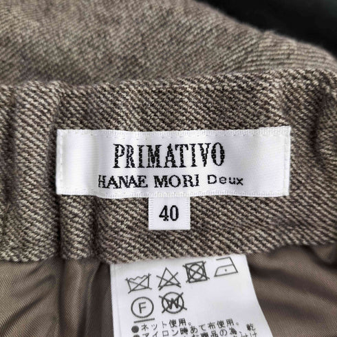 ハナエモリ HANAE MORI レーヨン混ワイドパンツ レディース 40