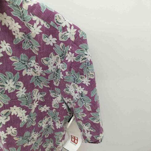 トリリチャード TORI RICHARD USA製 花柄 半袖 アロハシャツ メンズ import:M