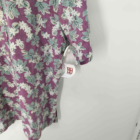 トリリチャード TORI RICHARD USA製 花柄 半袖 アロハシャツ メンズ import:M