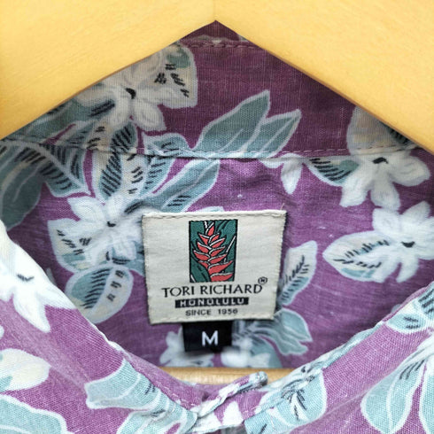 トリリチャード TORI RICHARD USA製 花柄 半袖 アロハシャツ メンズ import:M