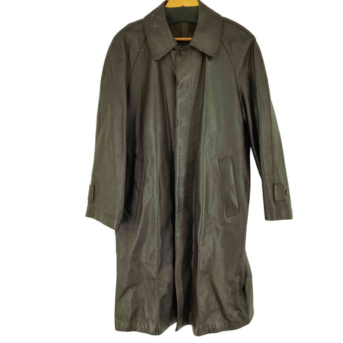 レザーステンカラーコート メンズ LL