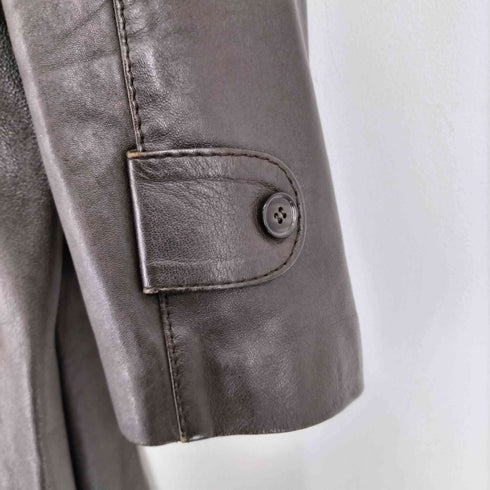 レザーステンカラーコート メンズ LL