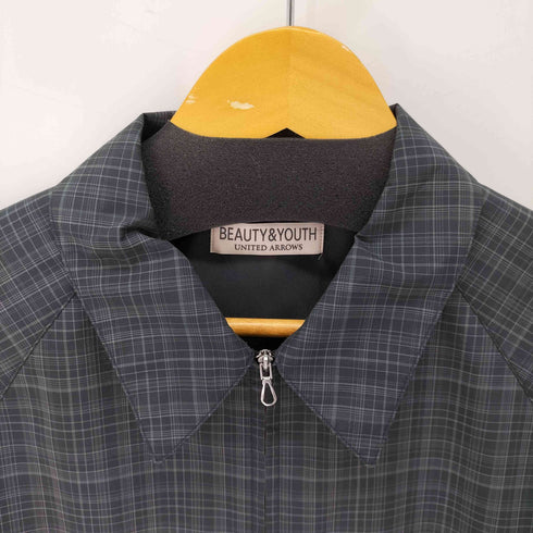 ビューティーアンドユースユナイテッドアローズ BEAUTY & YOUTH UNITED ARROWS 24SS アブストラクト チェック ジップ ブルゾン メンズ import:M