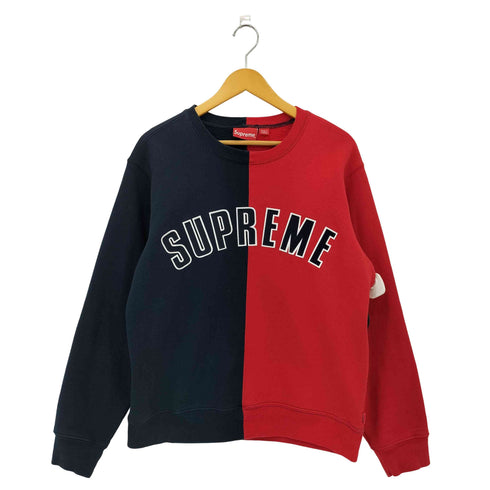 シュプリーム Supreme Split Crewneck Sweatshirt ツートンカラー クルーネックスウェット メンズ import:S