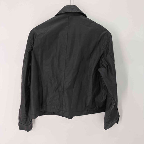 NeverSeez クロップド ショート丈 コットンジップジャケット import レディース import:XS