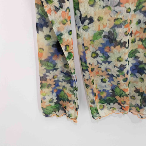 ポピートーキョー poppy tokyo マーガレットパターン シースルートップス レディース FREE