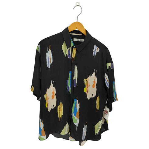 リノー LiNoH ART PRINT SHIRT アートプリント 半袖シャツ メンズ JPN:1