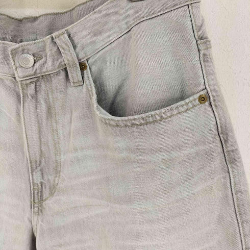 ザラ ZARA グレーデニムハーフパンツ メンズ EUR 44