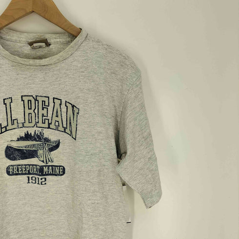 エルエルビーン L.L.Bean 00S ロゴ カヌー プリント クルーネック S/S Tシャツ メンズ