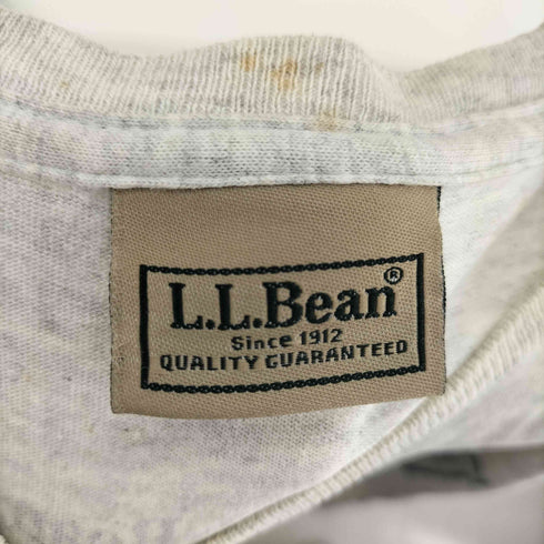 エルエルビーン L.L.Bean 00S ロゴ カヌー プリント クルーネック S/S Tシャツ メンズ