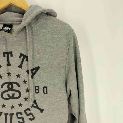 ステューシー Stussy 80/20 コットン ポリ SSリンクロゴ プリント 裏起毛 プルオーバー パーカー フーディー メンズ import:M