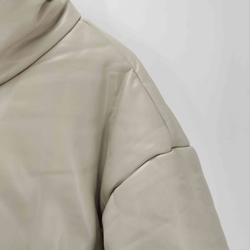 LATTELIER フェイクレザー パフジャケット レディース import:S