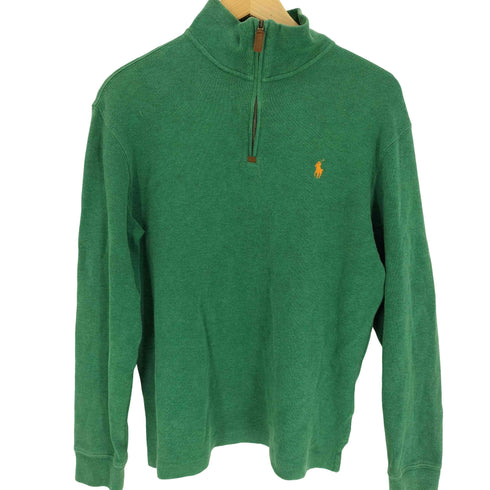 ポロラルフローレン POLO RALPH LAUREN ポニー刺繍 ハーフジップ プルオーバー スウェット メンズ import:S