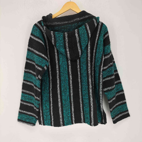 マルチストライプ柄 プルオーバー メキシカンパーカー メンズ G