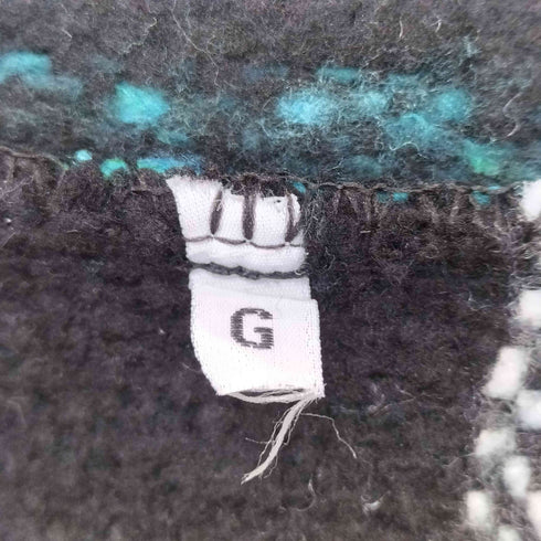 マルチストライプ柄 プルオーバー メキシカンパーカー メンズ G