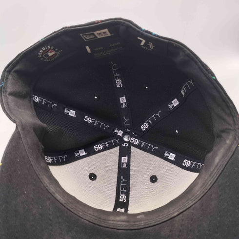 ニューエラ NEW ERA 59FIFTY ベースボールチームロゴ ペイントデザイン 6パネル ベースボールキャップ メンズ 7 3/8