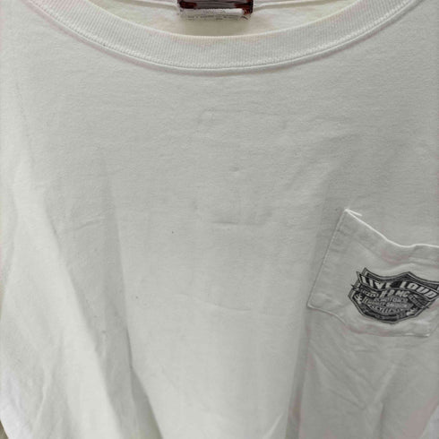 ハーレーダビッドソン HARLEY-DAVIDSON 袖プリント ポケットカットソー コピーライト2010 メンズ 2XL