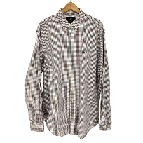 ラルフローレン RALPH LAUREN YARMOUTH ポニー刺繍 チェック柄 L/S ボタンダウンシャツ メンズ 17