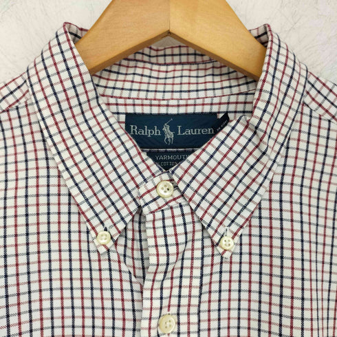 ラルフローレン RALPH LAUREN YARMOUTH ポニー刺繍 チェック柄 L/S ボタンダウンシャツ メンズ 17