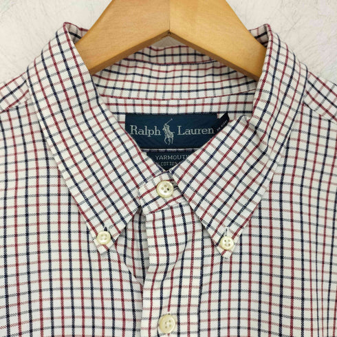 ラルフローレン RALPH LAUREN YARMOUTH ポニー刺繍 チェック柄 L/S ボタンダウンシャツ メンズ 17