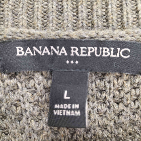 バナナリパブリック BANANA REPUBLIC 22AW ラグランスリーブ ワッフル コットン ニット セーター メンズ import:L