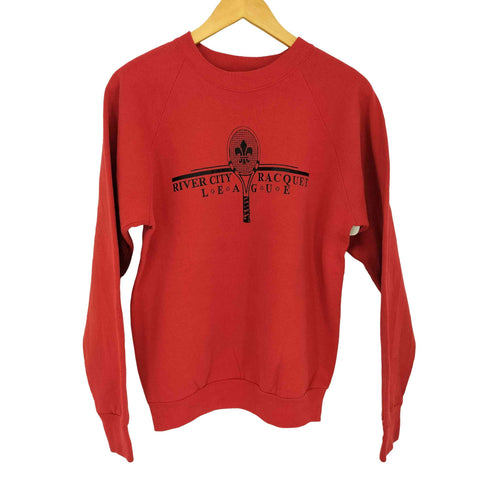 フルーツオブザルーム FRUIT OF THE LOOM 90s USA製 クルーネック L/S プリントスウェット メンズ import:L