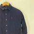 ポロバイラルフローレン Polo by RALPH LAUREN 90S ポニー刺繍 首裏チェック柄 L/S レギュラーカラー シャツ メンズ import:L