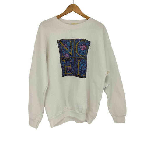 90s COTTON GROVE DESIGNS クルーネック L/S プリントスウェット メンズ JPN:XL xl