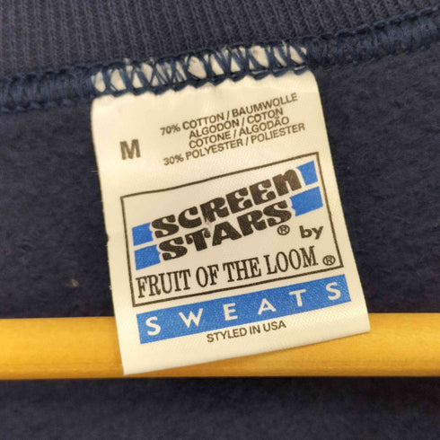 スクリーンスターズ SCREEN STARS 90-00s 刺繍ロゴ クルーネック L/S スウェット メンズ import:M