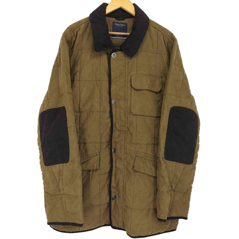 ノーティカ NAUTICA エルボーパッチ talonジップ キルティングジャケット メンズ JPN:XL