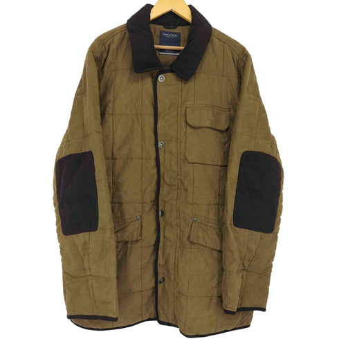 ノーティカ NAUTICA エルボーパッチ talonジップ キルティングジャケット メンズ JPN:XL