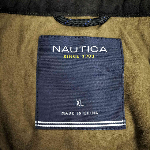 ノーティカ NAUTICA エルボーパッチ talonジップ キルティングジャケット メンズ JPN:XL