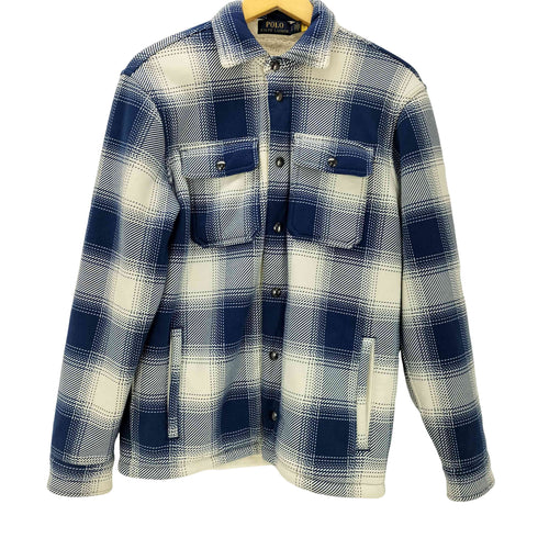 ポロラルフローレン POLO RALPH LAUREN 22AW 裏地ボア フリース チェック メルトン シャツ ジャケット メンズ 170/92A