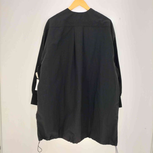 オムネス OMNES 撥水加工ナイロンノーカラー裾ドローコードブルゾン レディース FREE