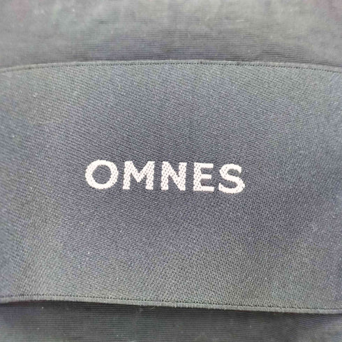 オムネス OMNES 撥水加工ナイロンノーカラー裾ドローコードブルゾン レディース FREE