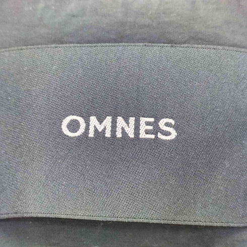 オムネス OMNES 撥水加工ナイロンノーカラー裾ドローコードブルゾン レディース FREE