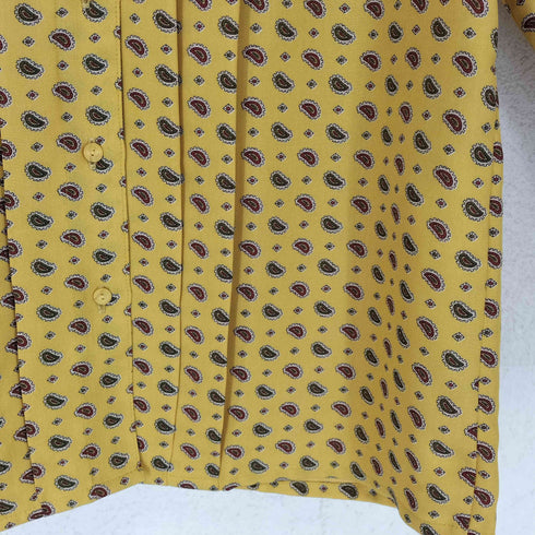 バンベール VINVERT 80S ペイズリー柄シャツ レディース 7A2