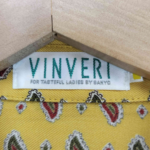 バンベール VINVERT 80S ペイズリー柄シャツ レディース 7A2