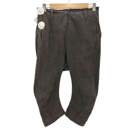 LIEN ムラ染 バナナ カーブ クロップドパンツ カプリパンツ メンズ