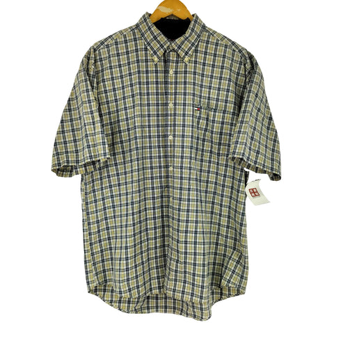 トミーヒルフィガー TOMMY HILFIGER S/S BD チェック シャツ メンズ JPN:XL