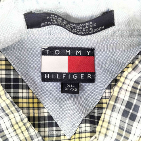 トミーヒルフィガー TOMMY HILFIGER S/S BD チェック シャツ メンズ JPN:XL