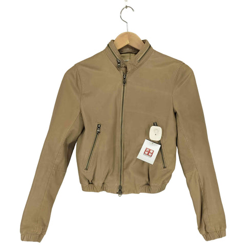 アダムエロペ Adam et Rope ラムレザー シングル ライダースジャケット レディース EUR:38