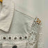 デシグアル Desigual EXOTIC JEANS 刺繍 切り替え クロシェ編み ジャケット レディース 38