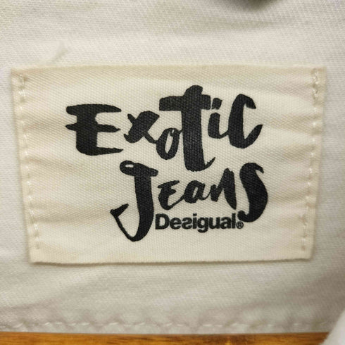 デシグアル Desigual EXOTIC JEANS 刺繍 切り替え クロシェ編み ジャケット レディース 38
