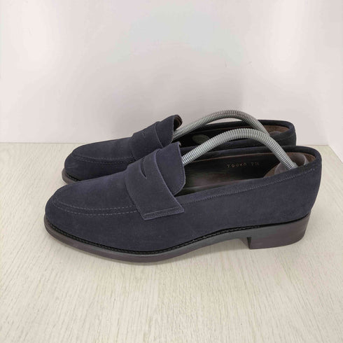 鞆ゑ スエードコインローファー Vibramソール メンズ 7 1/2